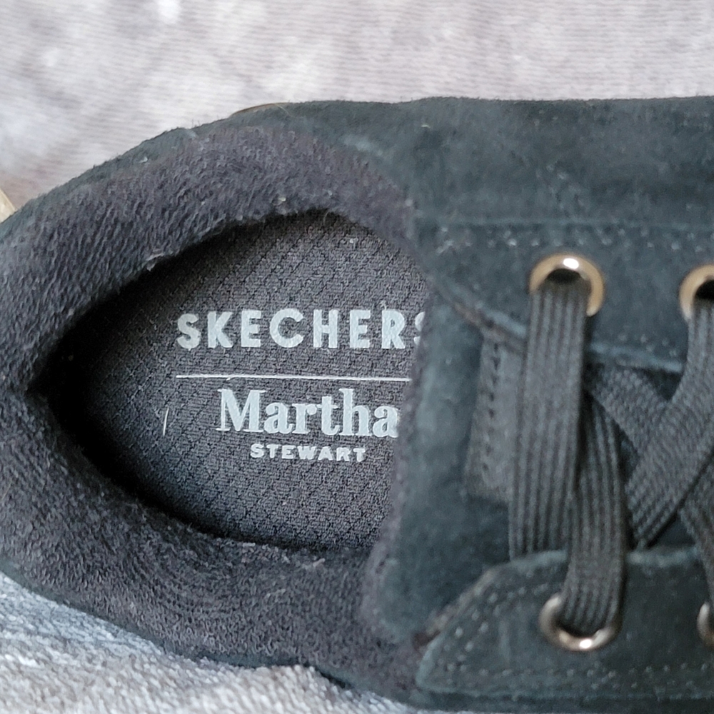 SKETCHERS Martha Stewart Women's Sz 6.5 Suede Sneakers Y2K Skater Chunky Sole - Picture 7 of 8